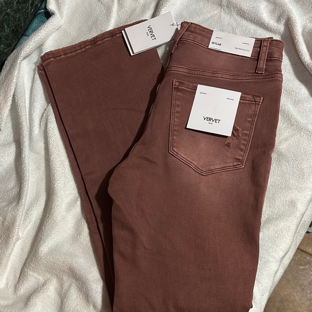 Vervet Blue Skylar High Rise Boot Cut